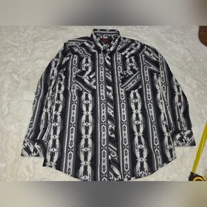 Rock & Roll Denim men's long-sleeve western snap shirt